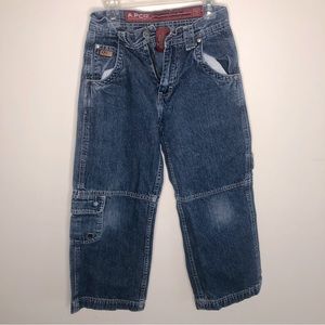 APCO | JNCO Medium Wash Baggy Cargo Jeans